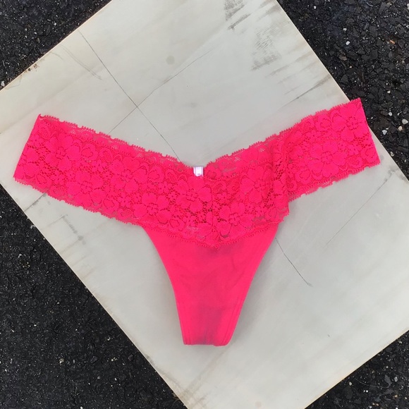 3 pair Victoria Secret thong lace panties OS new - Picture 5 of 10